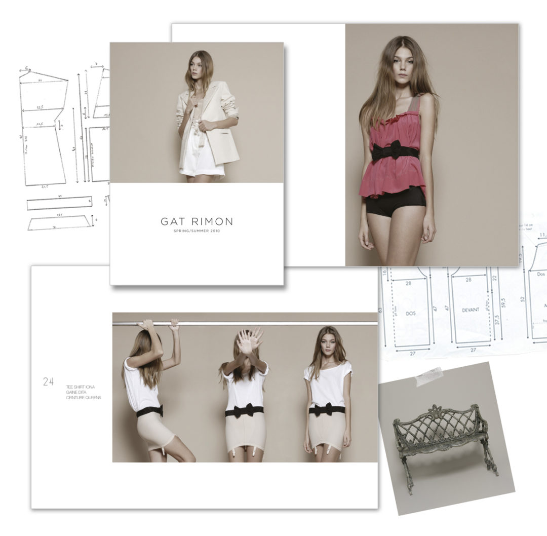 Conception graphique et prise de vues pour un look-book de la marque Gat Rimon.