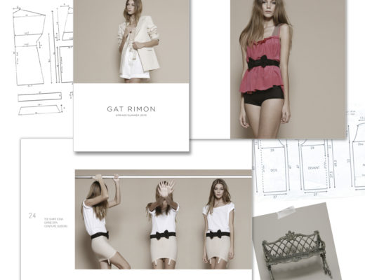 Conception graphique et prise de vues pour un look-book de la marque Gat Rimon.