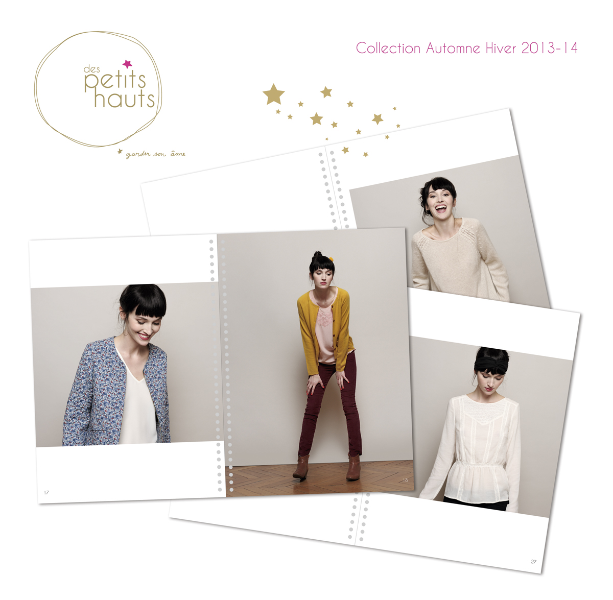 Prises de vues et conception graphique du look book de la marque Des Petits Hauts.