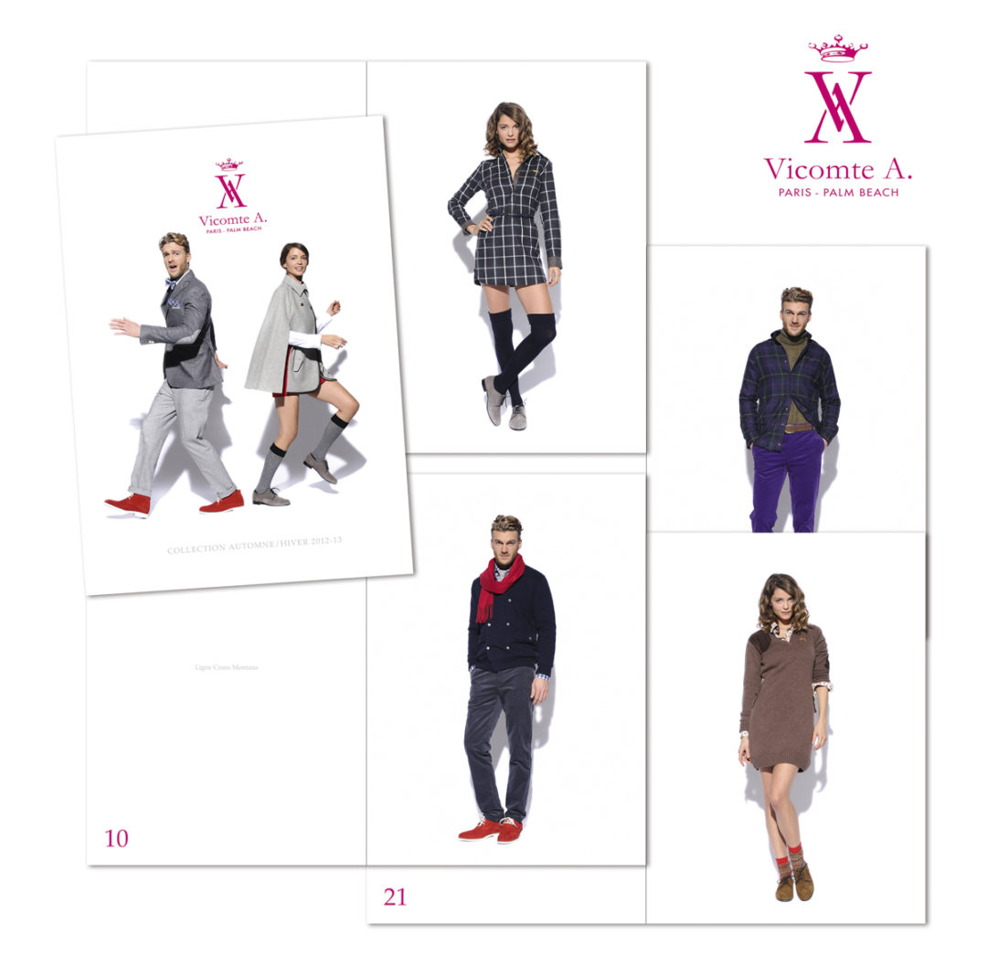 Conception graphique et prise de vues pour un look-book de la marque Vicomte A.