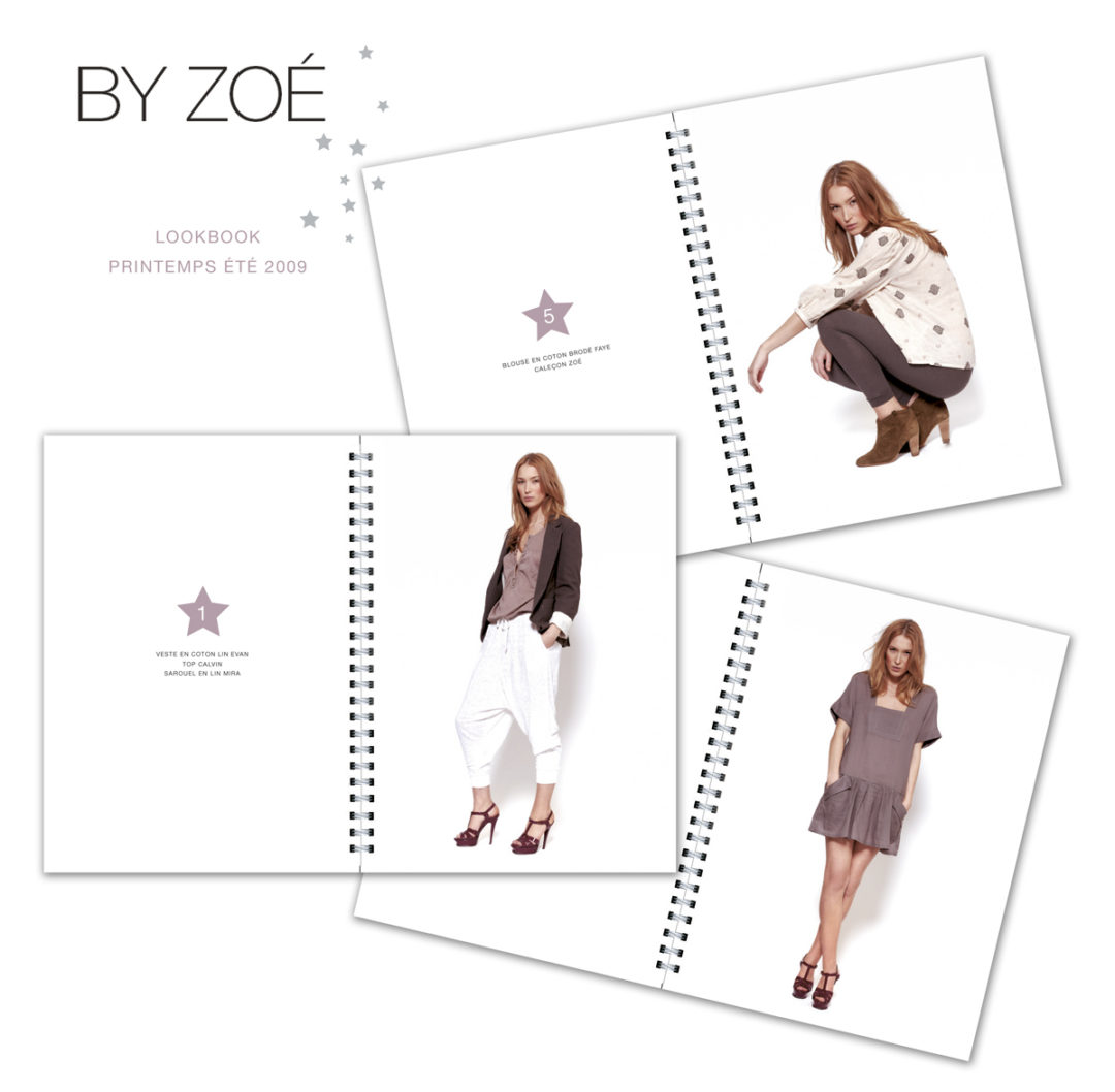 Conception graphique et prise de vues pour un look-book de la marque By Zoé.