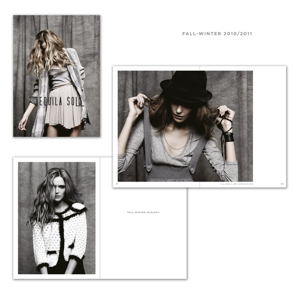 Conception graphique et prise de vues du look-book de la marque Tequila Solo.