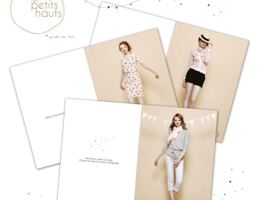 Conception graphique et prise de vues pour un look-book de la marque Des Petits Hauts.