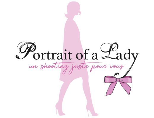 Conception identité visuelle pour Portrait of a Lady pour un concept de shooting glamour et romantique. https://portraitofalady.fr/