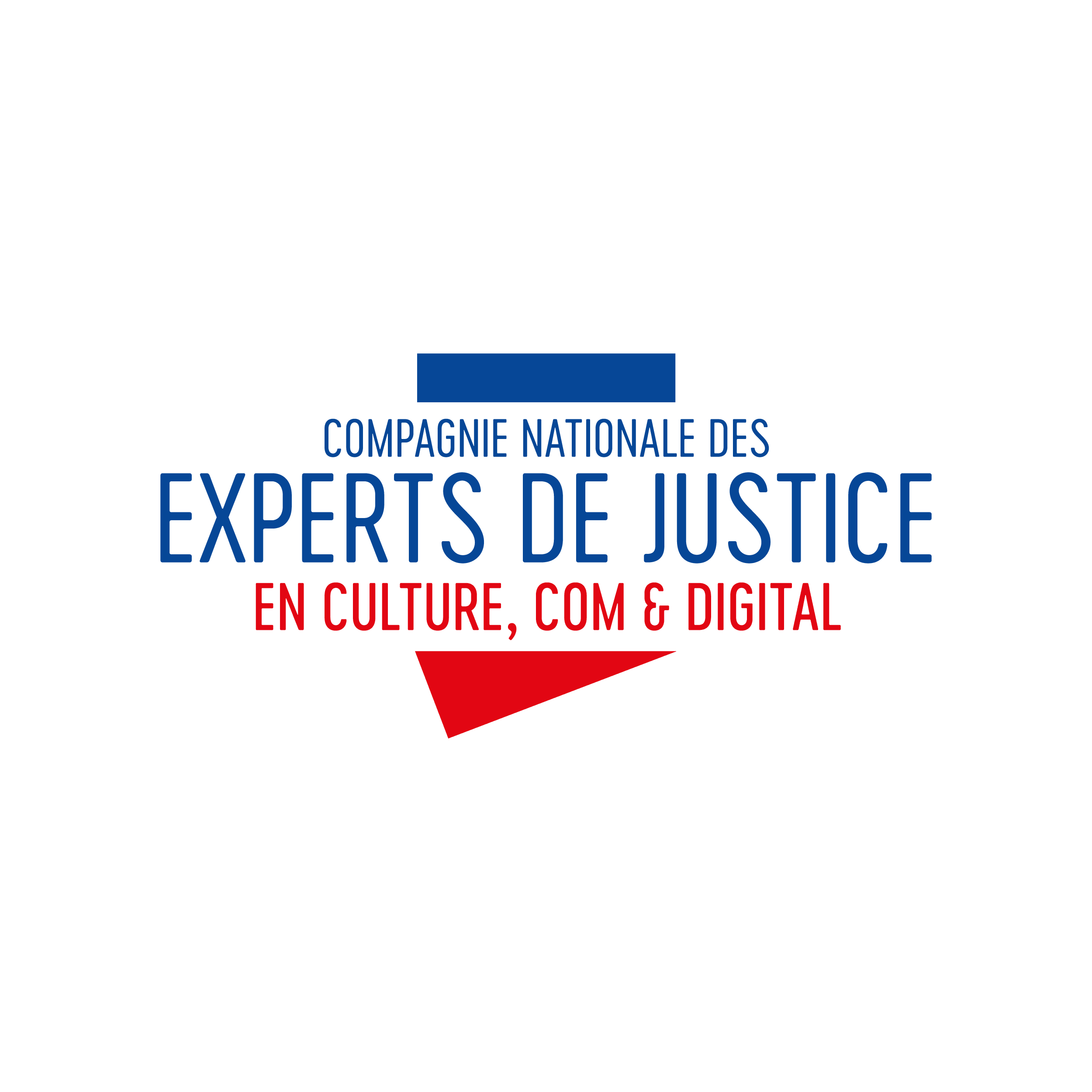 Conception de l’identité visuelle pour la Compagnie Nationale des Experts de Justice en Culture, Communication et Digital.